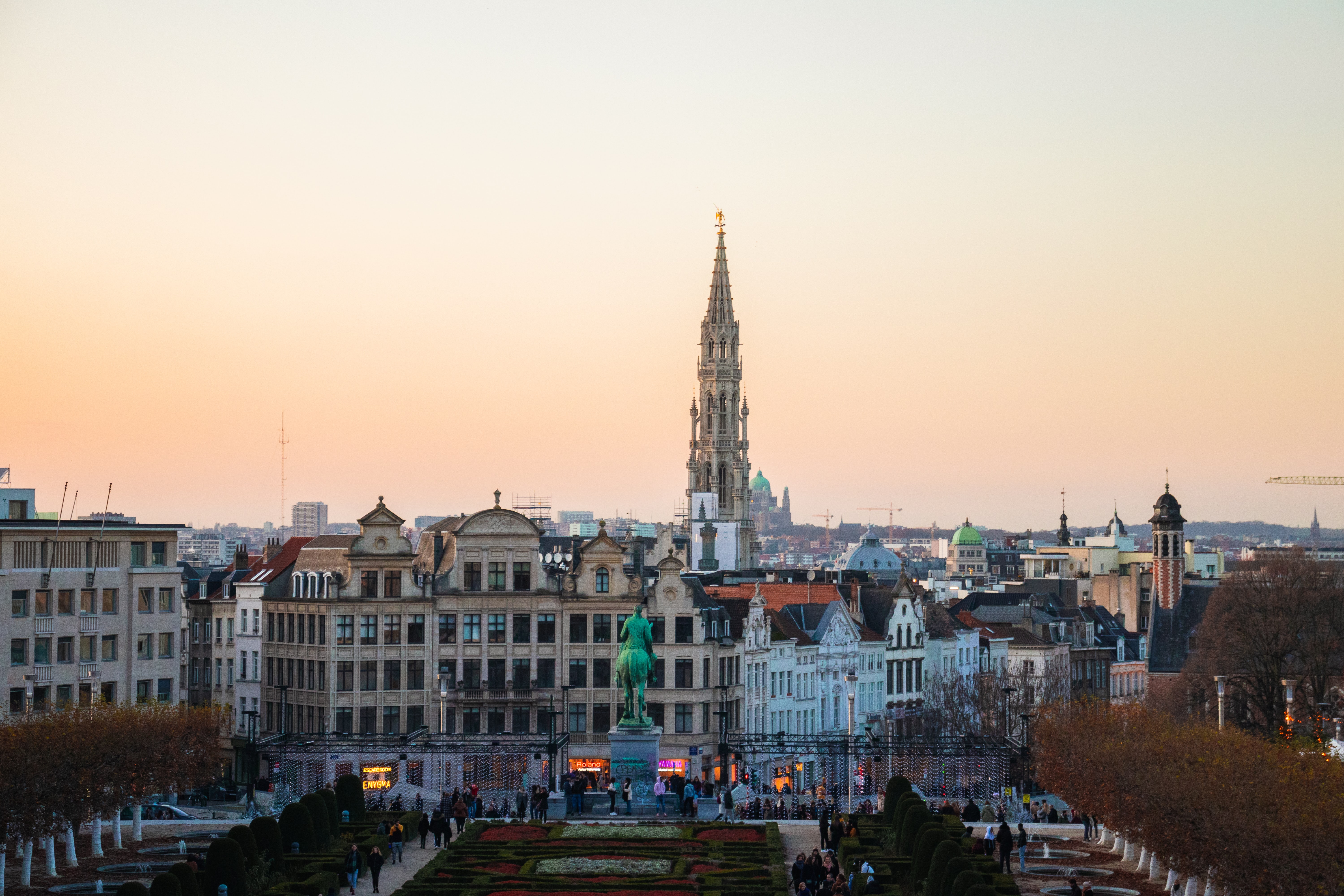 City view over Brussels